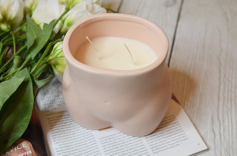 MÆGEN Curve Candle Pale Pink MÆGEN Curve Candle Pale Pink