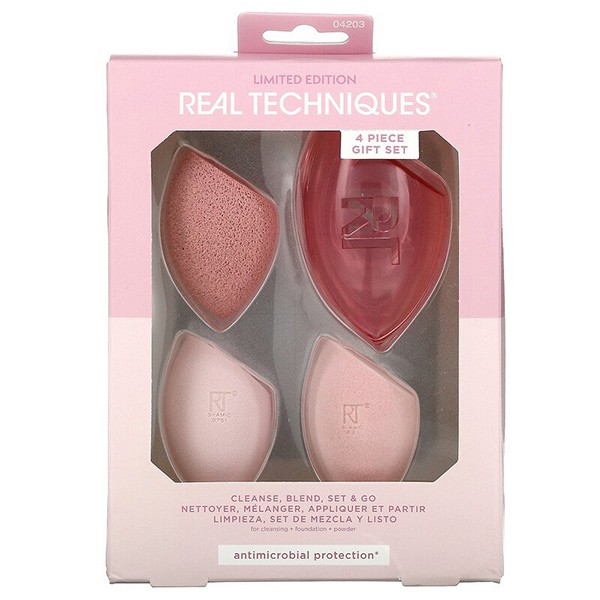 Real Techniques Cleanse, Blend, Set & Go Gift Set Real Techniques Cleanse, Blend, Set & Go Gift Set