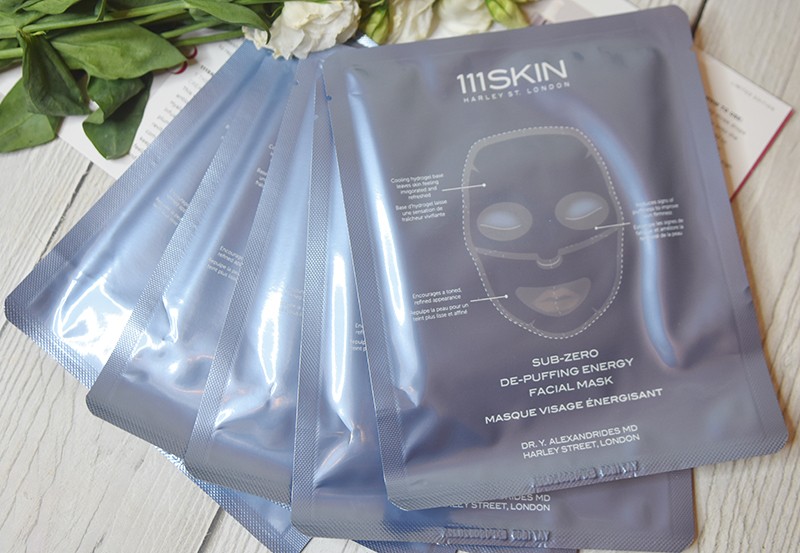 111SKIN Sub-Zero De-Puffing Energy Facial Mask Box
