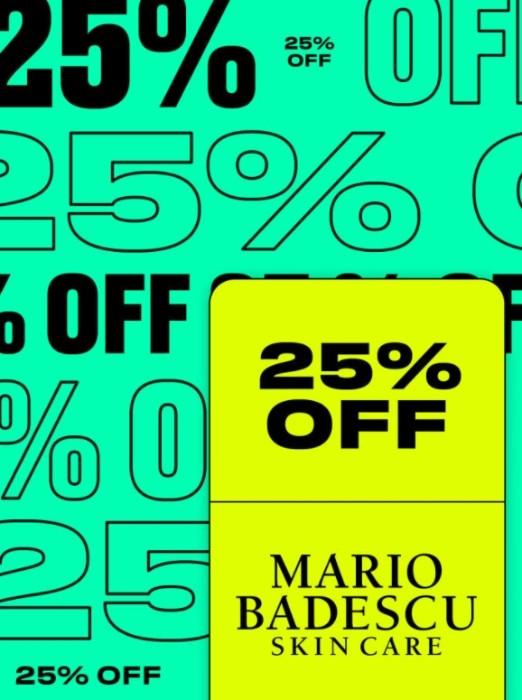скидка 25% на Mario Badescu