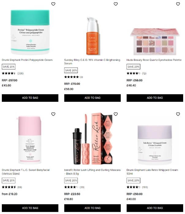 скидка 20% на Cult Beauty скидка 20% на Cult Beauty