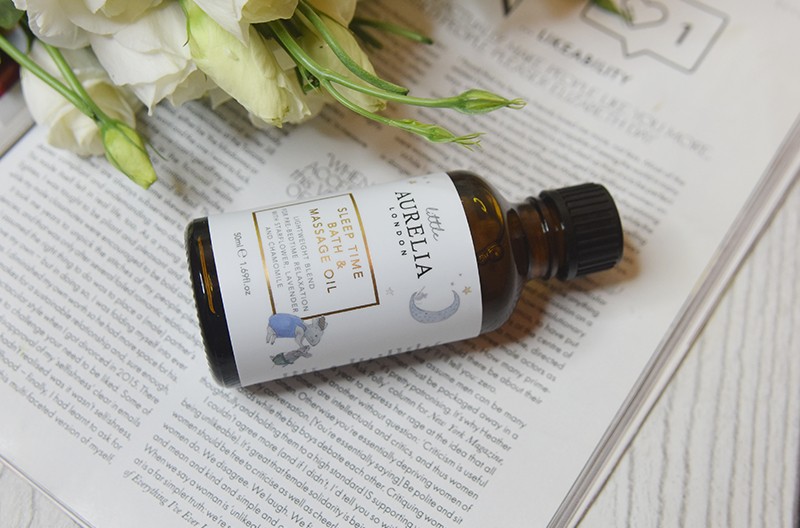 Little Aurelia from Aurelia Probiotic Skincare Sleep Time Bath and Massage Oil