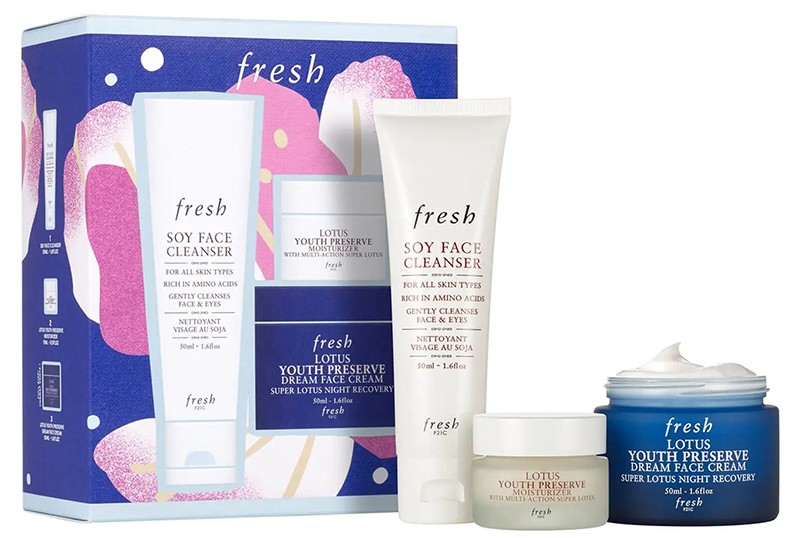 Fresh Lotus Day and Night Skincare Gift Set