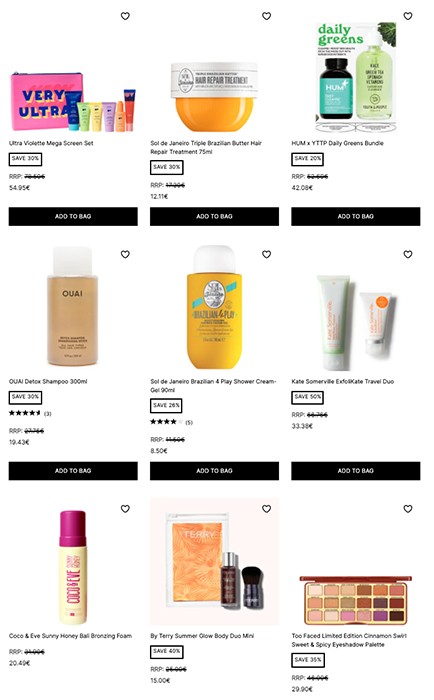  распродажа на Cult Beauty