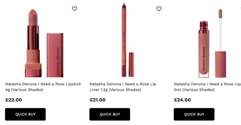 Natasha Denona I Need A Rose Lip Collection