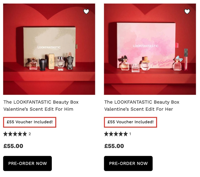 The LOOKFANTASTIC Beauty Box Valentine’s Scent Edit