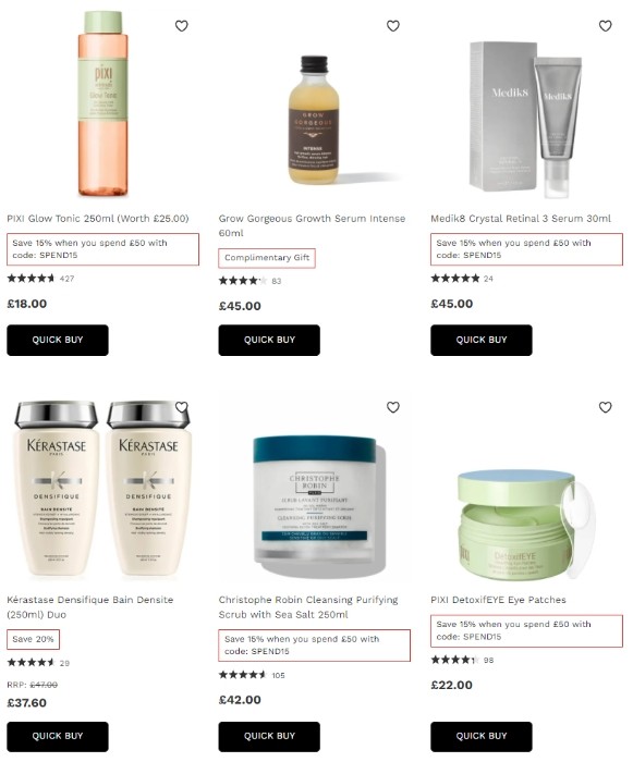 скидка 30% на Lookfantastic 