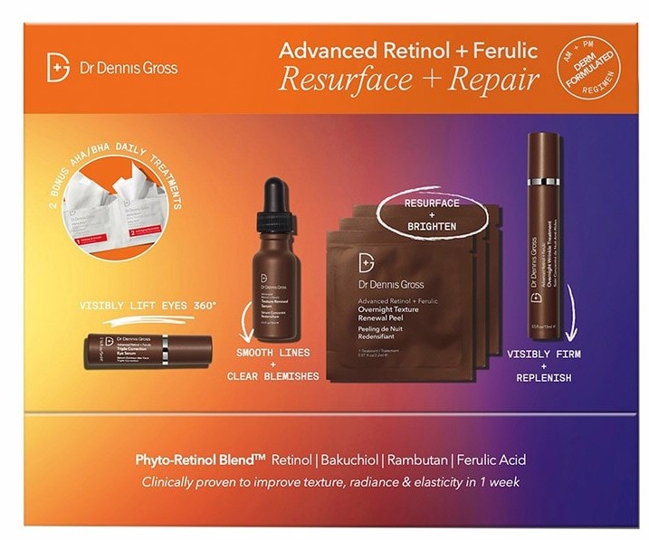 Dr Dennis Gross Skincare Advanced Retinol, Ferulic Resurface and Repair Set Dr Dennis Gross Skincare Advanced Retinol, Ferulic Resurface and Repair Set