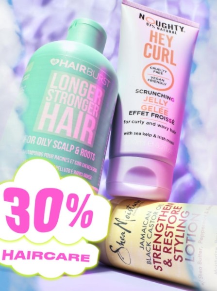 скидки до 30% на средства для волос на BeautyBay 