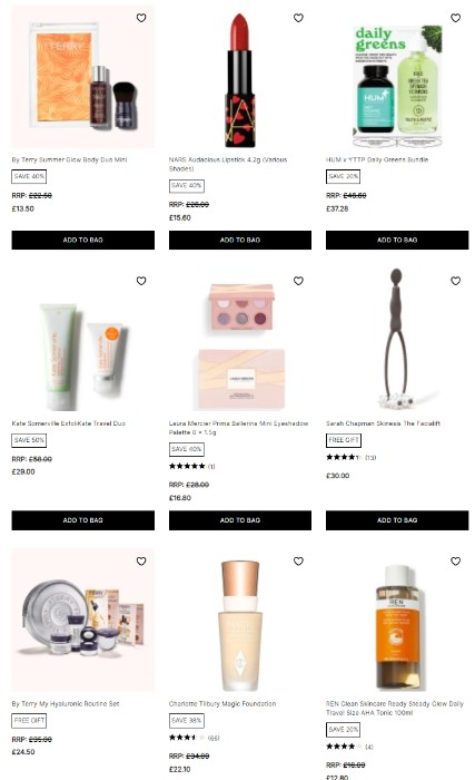 распродажа на Cult Beauty