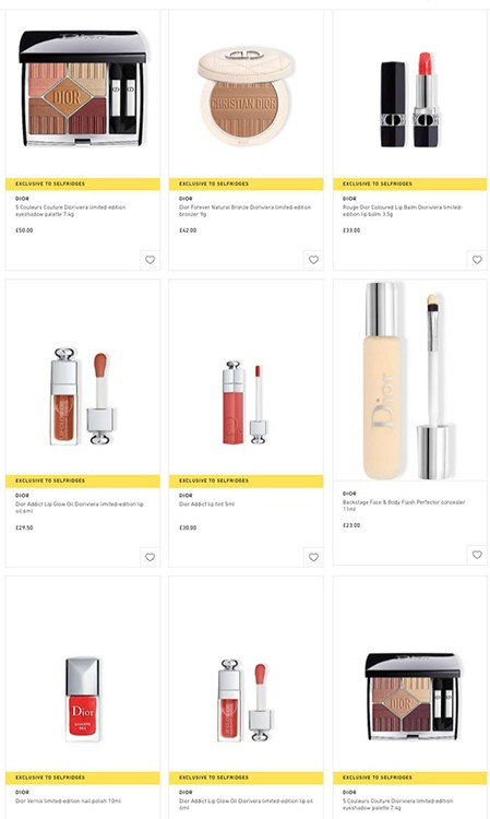 новинки Dior