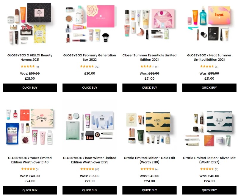 скидки до 40% + 15% на коллаборации GlossyBox