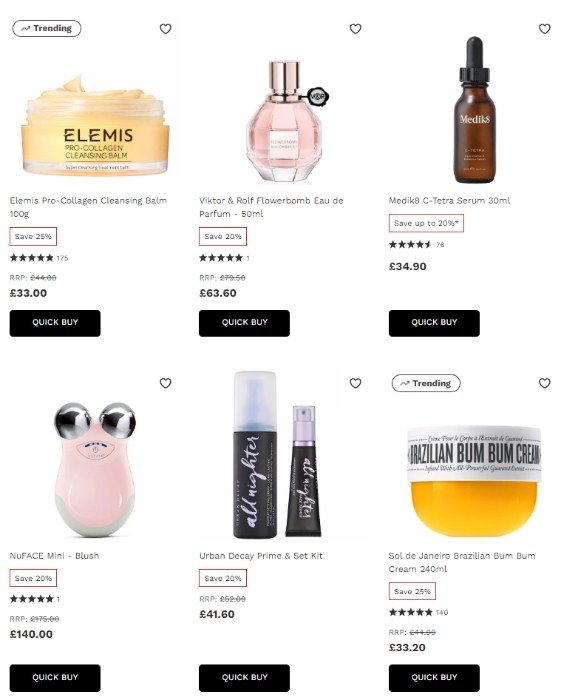 скидка 25% на Lookfantastic 