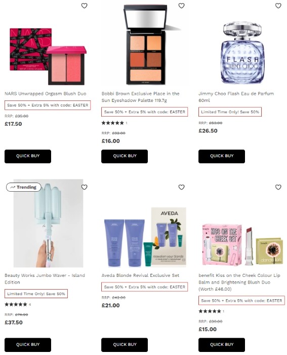 скидка 50% на Lookfantastic 