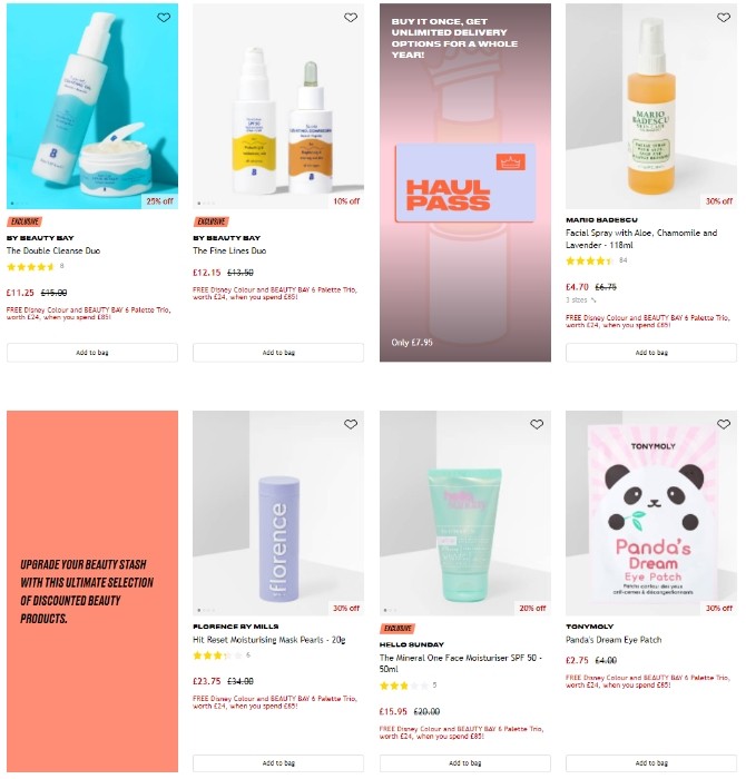 аутлет на BeautyBay 