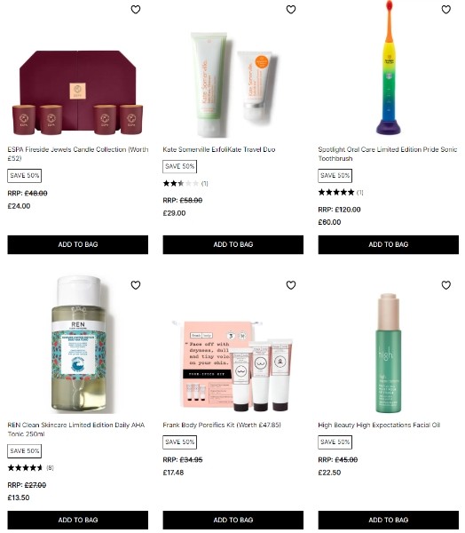 распродажа на Cult Beauty