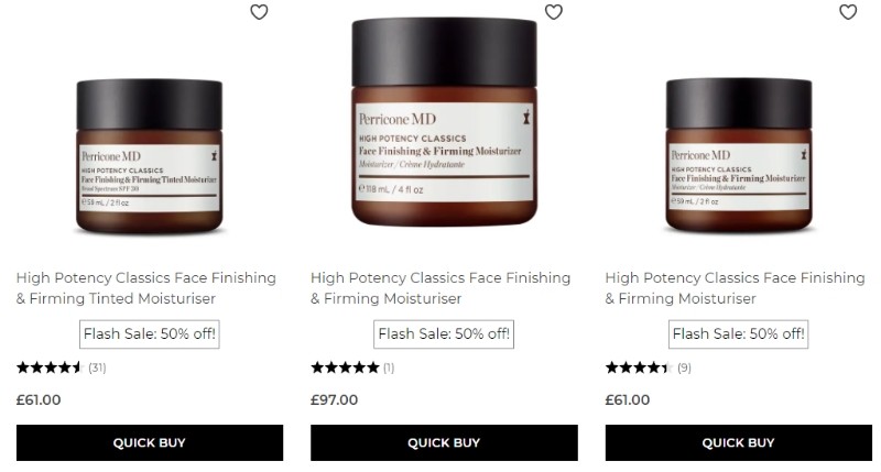 скидка 50% на Perricone MD High Potency Classics Face Finishing & Firming Collection