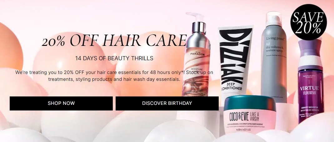 скидка 20% на раздел со средствами для волос на Cult Beauty скидка 20% на раздел со средствами для волос на Cult Beauty