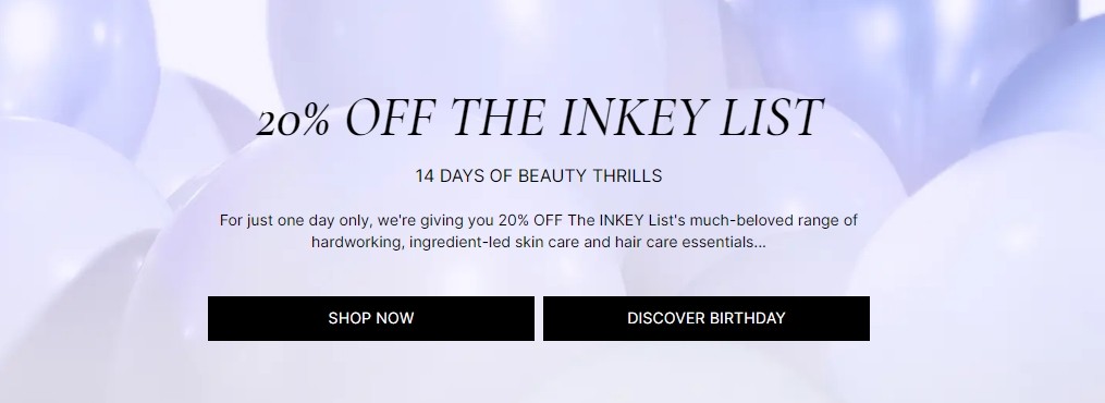 Скидка 20% на The Inkey List