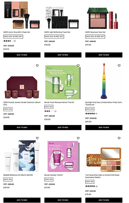 распродажа на Cult Beauty 