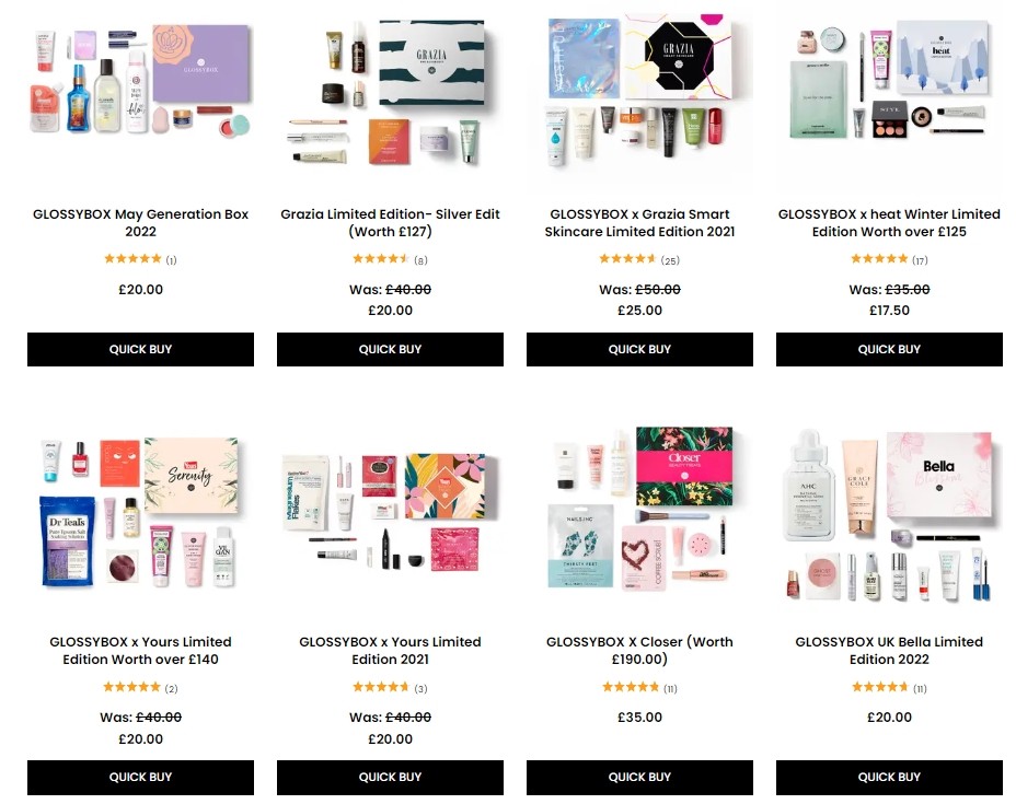 Скидки до 50% на лимитированные боксы Glossybox Скидки до 50% на лимитированные боксы Glossybox