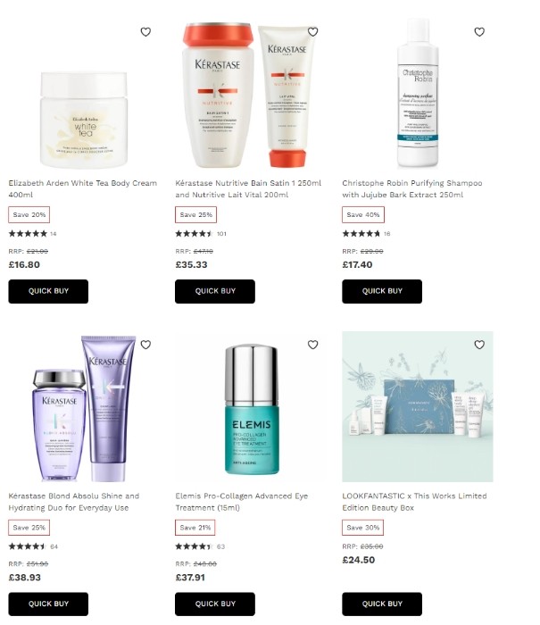 распродажа на Lookfantastic