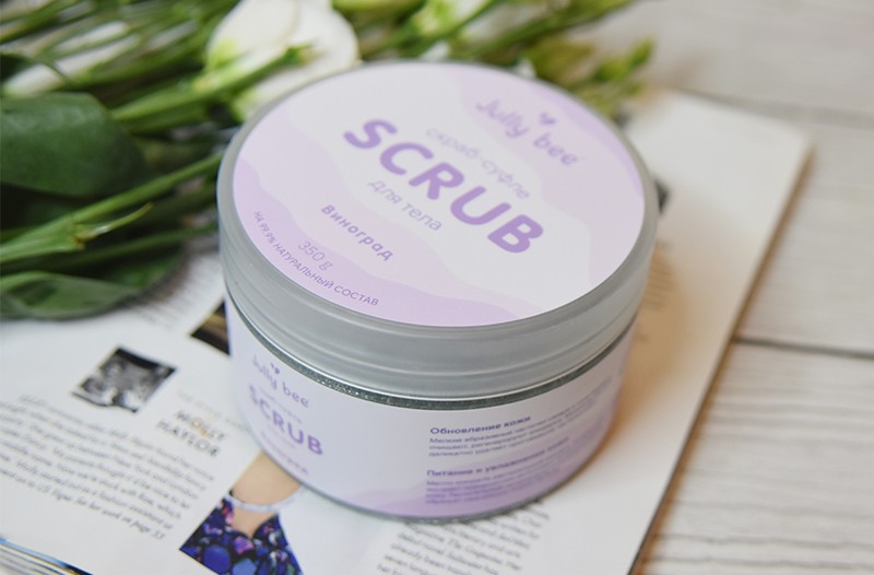Jully Bee Moisturizing Grape Scrub