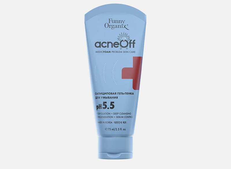 Funny Organix gel-foam for problematic facial skin cleansing Funny Organix gel-foam for problematic facial skin cleansing