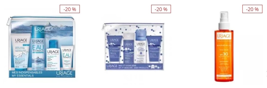 скидка 20% на Uriage
