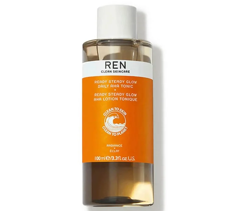 REN Travel Size Clean Skincare Ready Steady Glow Daily AHA Tonic