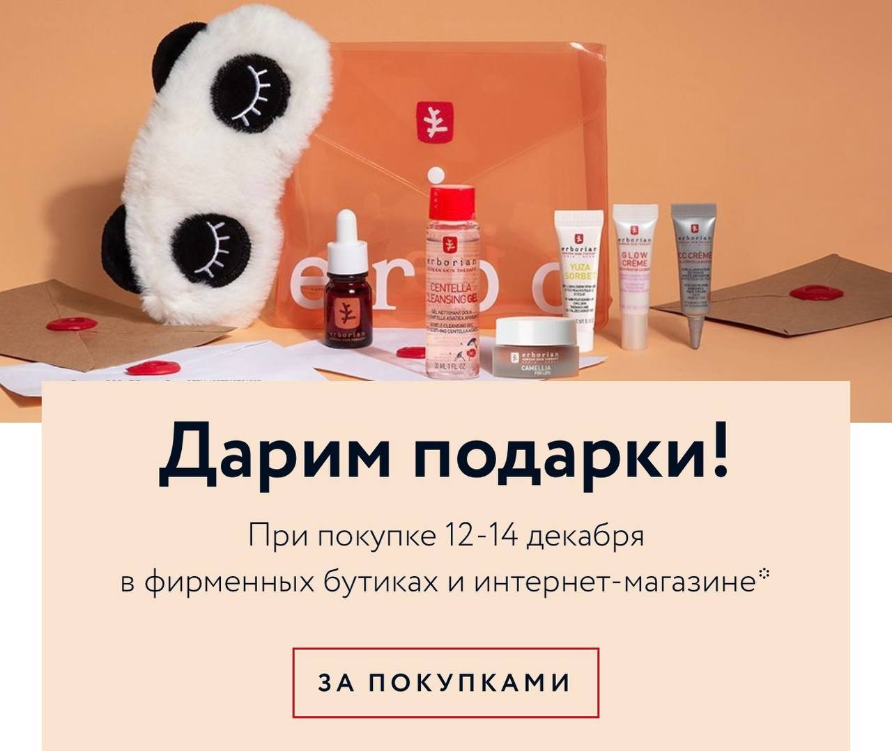 подарки на Erborian