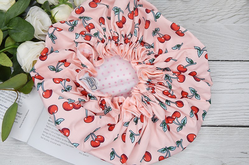 The Vintage Cosmetic Company Cherry Print Shower Cap 