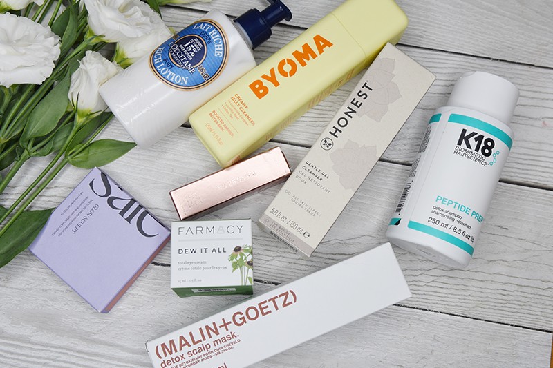 мои покупки K18, Farmacy, BYOMA, Patrick TA, Honest Beauty, Saie, L'occitane, Malin + Goetz