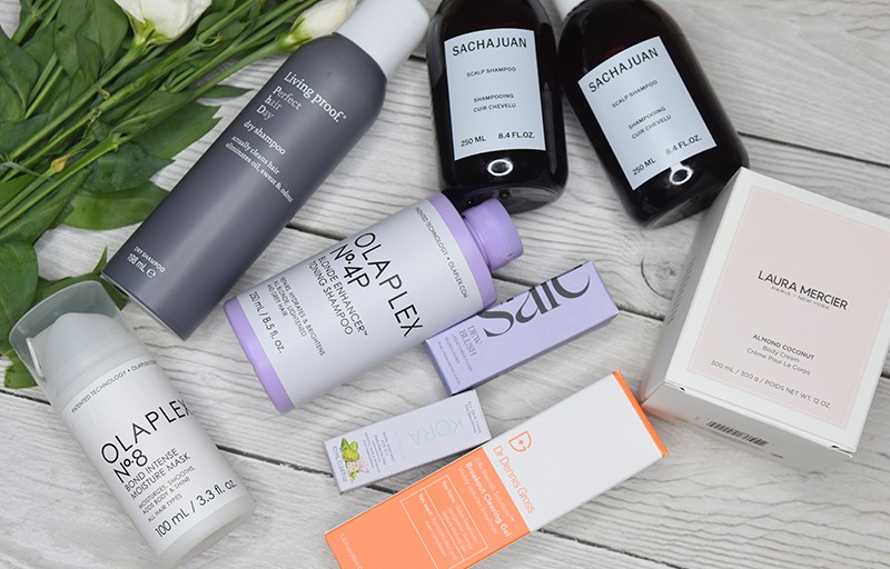 мои покупки Olaplex, Dr Dennis Gross, Laura Mercier, Sachajuan, Kora Organics,  Living Proof, Saie