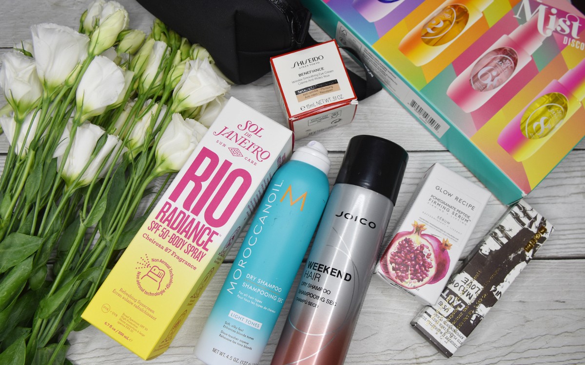 мои покупки Sol De Janeiro, PAT McGRATH, Joico, Moroccanoil, Shiseido, Glow Recipe, а также Cult Beauty The Dewy Skin Discovery Kit 2024