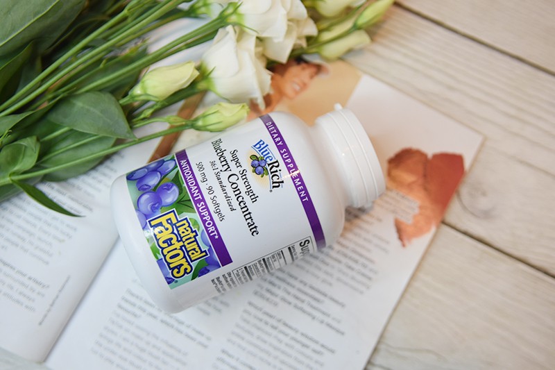 Natural Factors BlueRich® Super Strength Blueberry Concentrate 500 mg