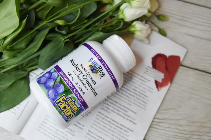 Natural Factors BlueRich® Super Strength Blueberry Concentrate 500 mg